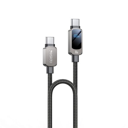 Yesido CA179 Type-C To Type-C PD 100W Digital Display Data Cable